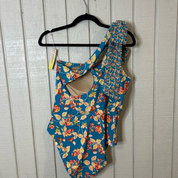 NEW Summersalt X Diane Von Furstenberg Bow Shoulder One Piece Swimsuit, size 12. - Picture 5 of 9